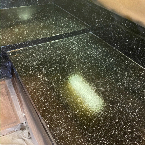 countertops with black epoxy coating oak forest il